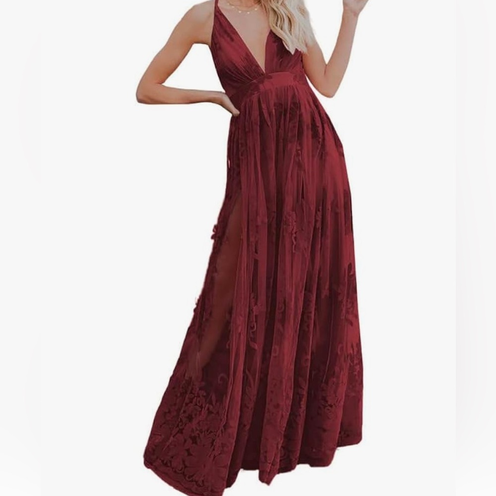 XL Dokotoo red formal flowy dress